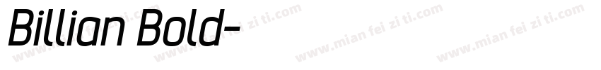 Billian Bold字体转换